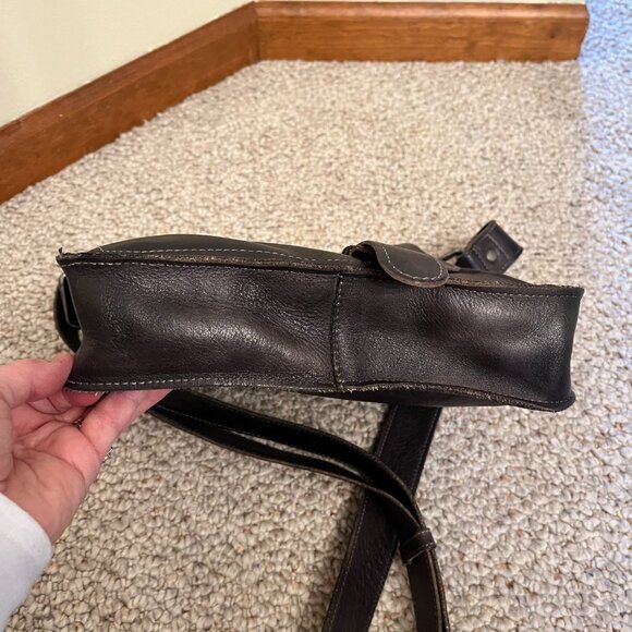 Bed Stu Leather Venice Beach Crossbody in Black Rustic, Good Used Condition - Picture 5 of 15